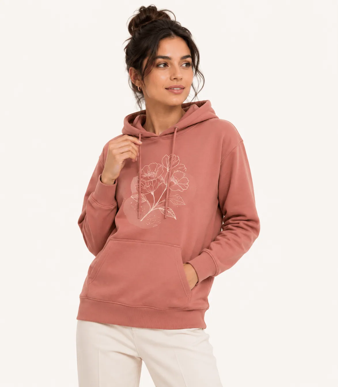Kadın Kapüşonlu Sweatshirt MRD-K-HD-010 Kadın Kapüşonlu Sweatshirt MRD-K-HD-010 - Görsel 1